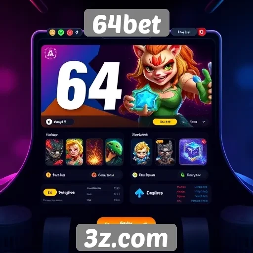 Interface do usuário do 64bet é intuitiva e moderna