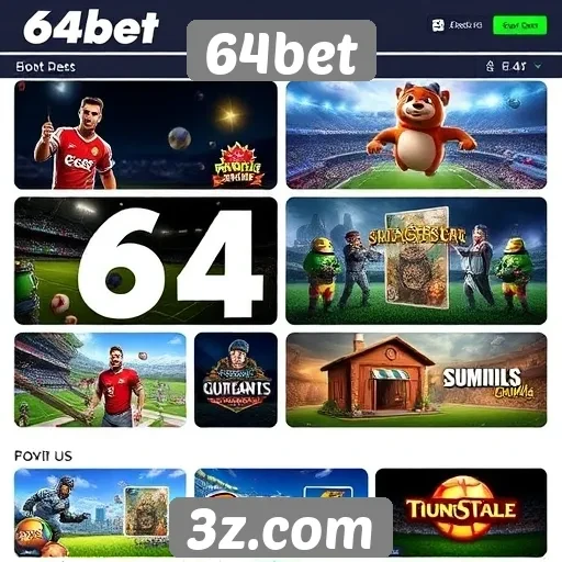 Análise da diversidade de jogos disponíveis no 64bet